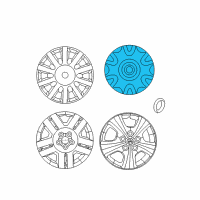 OEM 2008 Chrysler Sebring Wheel Center Cap Diagram - 5085364AA