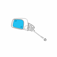 OEM 2020 Jeep Grand Cherokee Glass-Mirror Replacement Diagram - 68092053AB