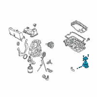 OEM Mercury Mountaineer Oil Pump Repair Kit Diagram - 3L5Z6600AA