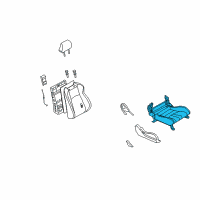 OEM 2007 Nissan 350Z Cushion Complete-Front Seat RH Diagram - 873A2-CF41A