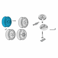 OEM 1998 Pontiac Bonneville Wheel Diagram - 9592808