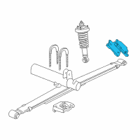 OEM 2003 Ford Explorer Sport Leaf Spring Shackle Diagram - 3L5Z5775AB