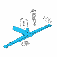 OEM Ford Explorer Leaf Spring Diagram - 1L2Z-5560-AA