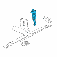 OEM Ford Explorer Sport Shock Diagram - 1L2Z-18125-HA