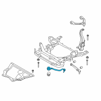 OEM 2014 BMW X5 Rubber Mounting Right Tension Strut Diagram - 31-12-6-851-692