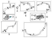 OEM 2022 Cadillac CT4 Water Pump Diagram - 12718538