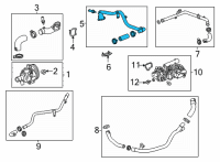 OEM Cadillac CT4 Outlet Hose Diagram - 12701679