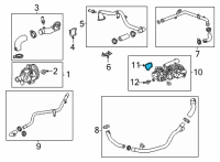 OEM 2022 Cadillac CT4 GASKET-THERM BYPASS PIPE Diagram - 12666026