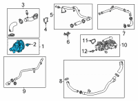 OEM GMC Sierra 1500 Water Pump Diagram - 12712271