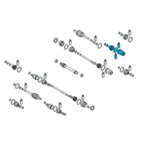 OEM 2020 Hyundai Veloster N Joint Kit-FR Axle Diff Side, RH Diagram - 49535-K9100