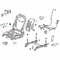 OEM 2019 Acura MDX Switch Assembly, Passenger Side Lumbar Support (Premium Black) Diagram - 81252-TYR-A01ZA