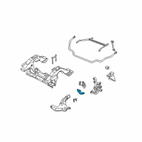 OEM Infiniti Bracket Assembly-Tension Rod Diagram - 54480-0W001