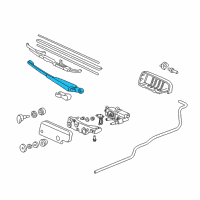 OEM Honda CR-V Arm, Rear Wiper Diagram - 76720-S10-A02