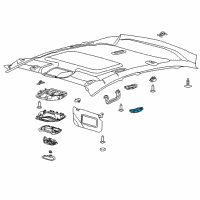 OEM Ford Reading Lamp Assembly Diagram - AM5Z-13776-BF
