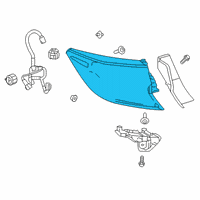 OEM 2022 Toyota Corolla Tail Lamp Assembly Diagram - 81561-12D31