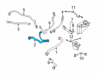OEM 2022 BMW M550i xDrive HOSE RADIATOR-WATER PUMP Diagram - 17-12-8-678-505
