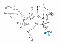 OEM 2022 BMW 840i xDrive Gran Coupe Expansion Tank-Cylinde Pipe Diagram - 17-12-8-678-509