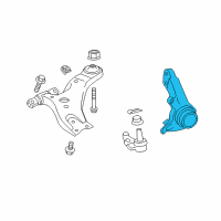 OEM 2017 Lexus ES350 KNUCKLE, Steering, L Diagram - 43212-33090