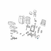 OEM 2006 Cadillac SRX Lumbar Switch Diagram - 15210786