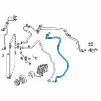 OEM 2013 Ram 1500 Line-A/C Suction Diagram - 68105687AC