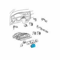 OEM 1998 Toyota Tacoma Speedometer Head Diagram - 83110-35170