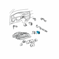 OEM 1995 Toyota Tacoma Hazard Switch Diagram - 84332-04020