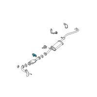 OEM 2000 GMC Sonoma Bracket-Catalytic Converter Hanger Diagram - 15987369