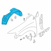 OEM Nissan Murano PROTCT Front Fender L Diagram - 63841-1SX0A