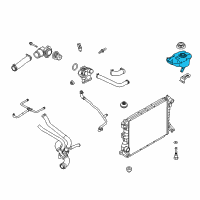 OEM Ford Mustang Reservoir Diagram - BR3Z-8A080-B