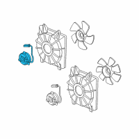 OEM 2007 Honda Civic Motor, Cooling Fan (Denso) Diagram - 19030-RMX-A51