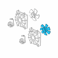 OEM Honda Civic Fan, Cooling (Denso) Diagram - 38611-RMX-A51