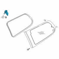 OEM 2010 Kia Sedona Opener-Quarter Swivel Gl Diagram - 878704D010