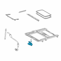 OEM Lexus Gear Sub-Assy, Sliding Roof Drive Diagram - 63260-50060