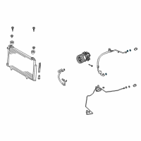 OEM 2018 Toyota Camry Suction Pipe Seal Diagram - 90068-14010