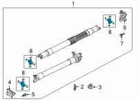 OEM 2021 Ford F-150 KIT - UNIVERSAL JOINT REPAIR Diagram - ML3Z-4635-BA