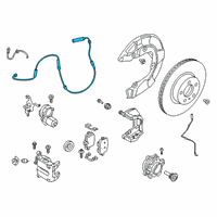 OEM Toyota GR Supra Wear Sensor Diagram - 47770-WAA03