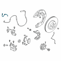 OEM 2021 Toyota GR Supra Brake Hose Diagram - 90118-WA636