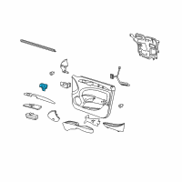 OEM 2006 Buick Lucerne Switch Asm-Driver Seat Adjuster Memory & Heater & Ven Diagram - 19117596