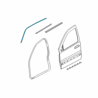 OEM 2002 Jeep Liberty Seal-Door Diagram - 55235919AJ