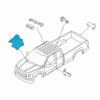 OEM 2018 Ford F-350 Super Duty Control Module Diagram - JU5Z-15604-BX