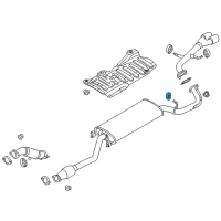 OEM 2015 Kia Sorento Hanger-Exhaust Pipe Diagram - 28768B8300