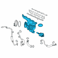 OEM 2021 BMW 228i xDrive Gran Coupe EXCHANGE TURBOCHARGER WITH E Diagram - 11-65-8-629-966