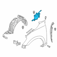 OEM 2016 Scion iA Splash Shield Diagram - 53891-WB001