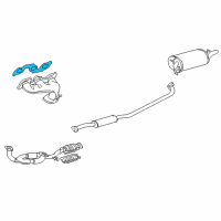 OEM 2003 Toyota Avalon Manifold Gasket Diagram - 17173-0A010