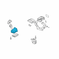 OEM 2007 Hyundai Sonata Cover-Air Cleaner Diagram - 28111-3K010