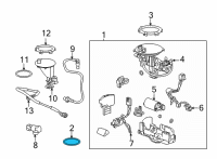 OEM Lexus RC200t Gasket, Fuel Suction Diagram - 77169-06060