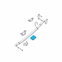 OEM 2013 Nissan Xterra Rear Spring Seat Lower Diagram - 55056-EA000