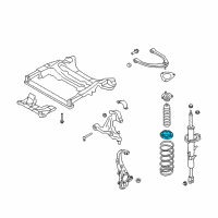 OEM 2015 Nissan 370Z Rear Spring Seat-Rubber Diagram - 54034-JK00A