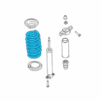 OEM Lincoln Nautilus Coil Spring Diagram - F2GZ-5560-L