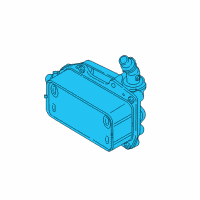 OEM 2019 BMW X2 Transmission Oil Cooler Heat Exchanger Diagram - 17-21-7-640-013